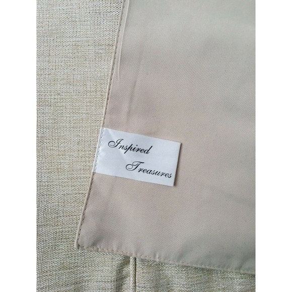 Metallic Gold Sparkly Red Holiday Christmas Poinsettia Table Runner Decor 71x14 - Picture 8 of 8